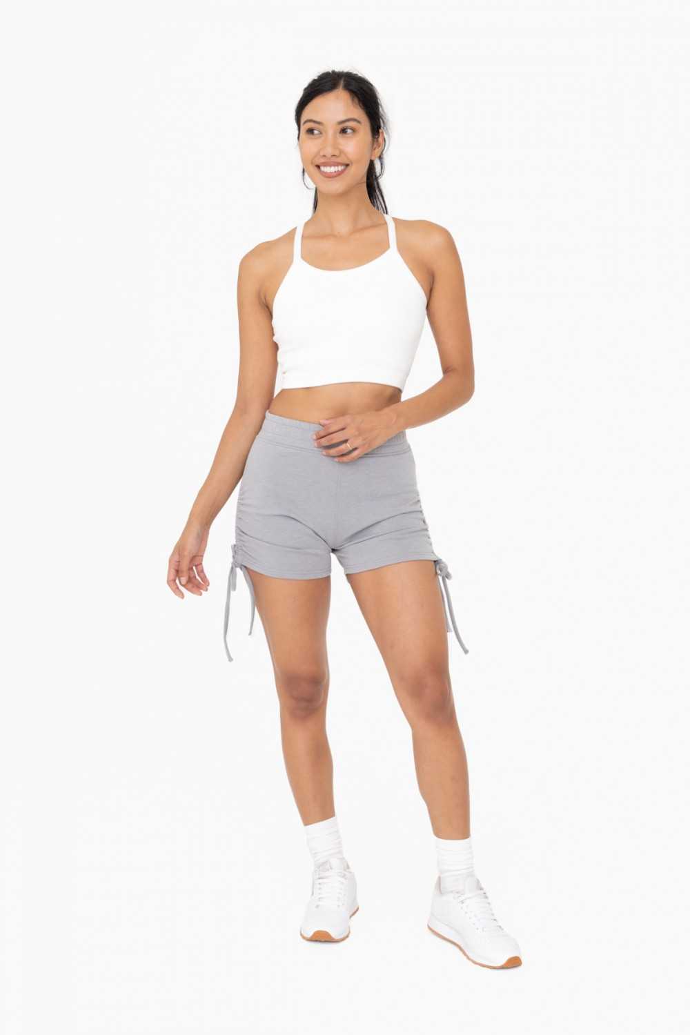 Ribbed Seamless Crop Tank with Strappy Back