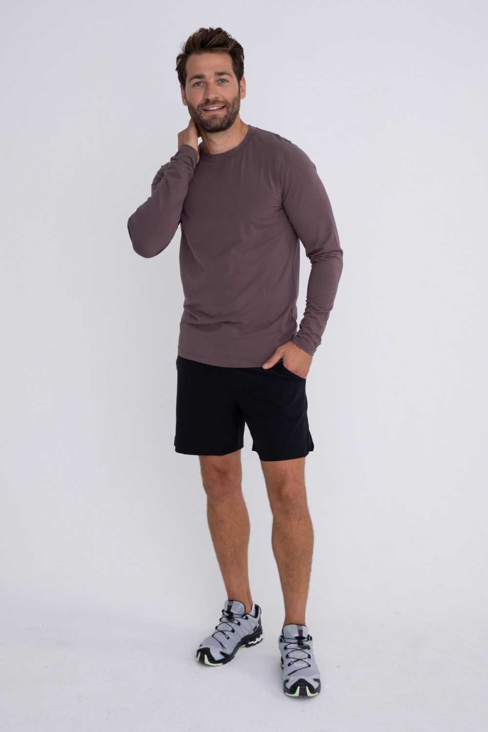 Pima Cotton Blend Long Sleeve