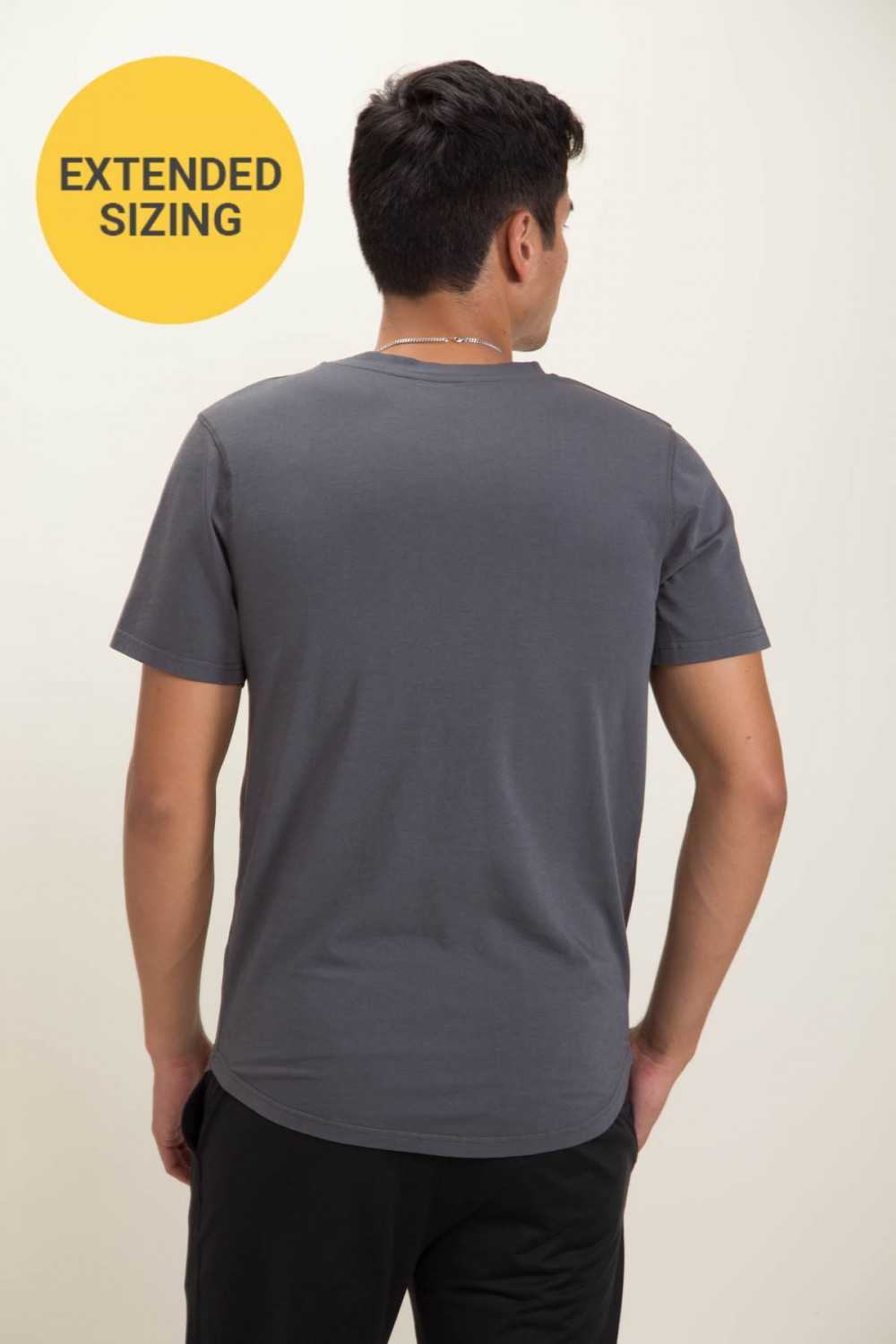 EXTENDED Pima Cotton Breathable Scallop Hem Tee
